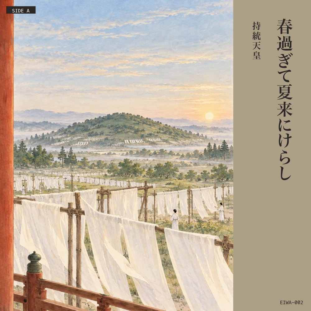 A面 本歌 春過ぎて夏来にけらし
